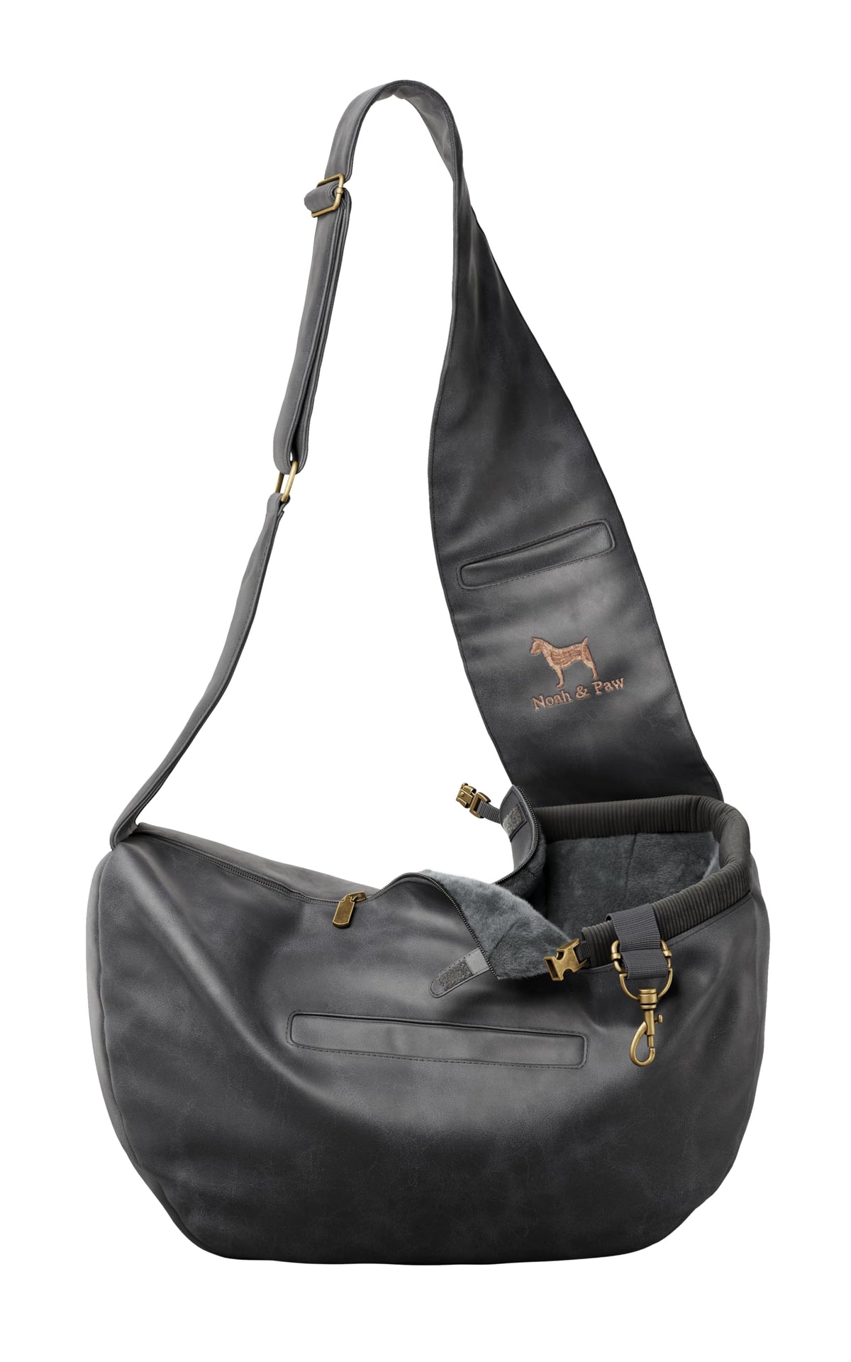 Noah & Paw Dog Sling Carrier for Small Dogs 5-18lb, Cat Carrier Adjustable Padded Strap - Bellhaven & Co.