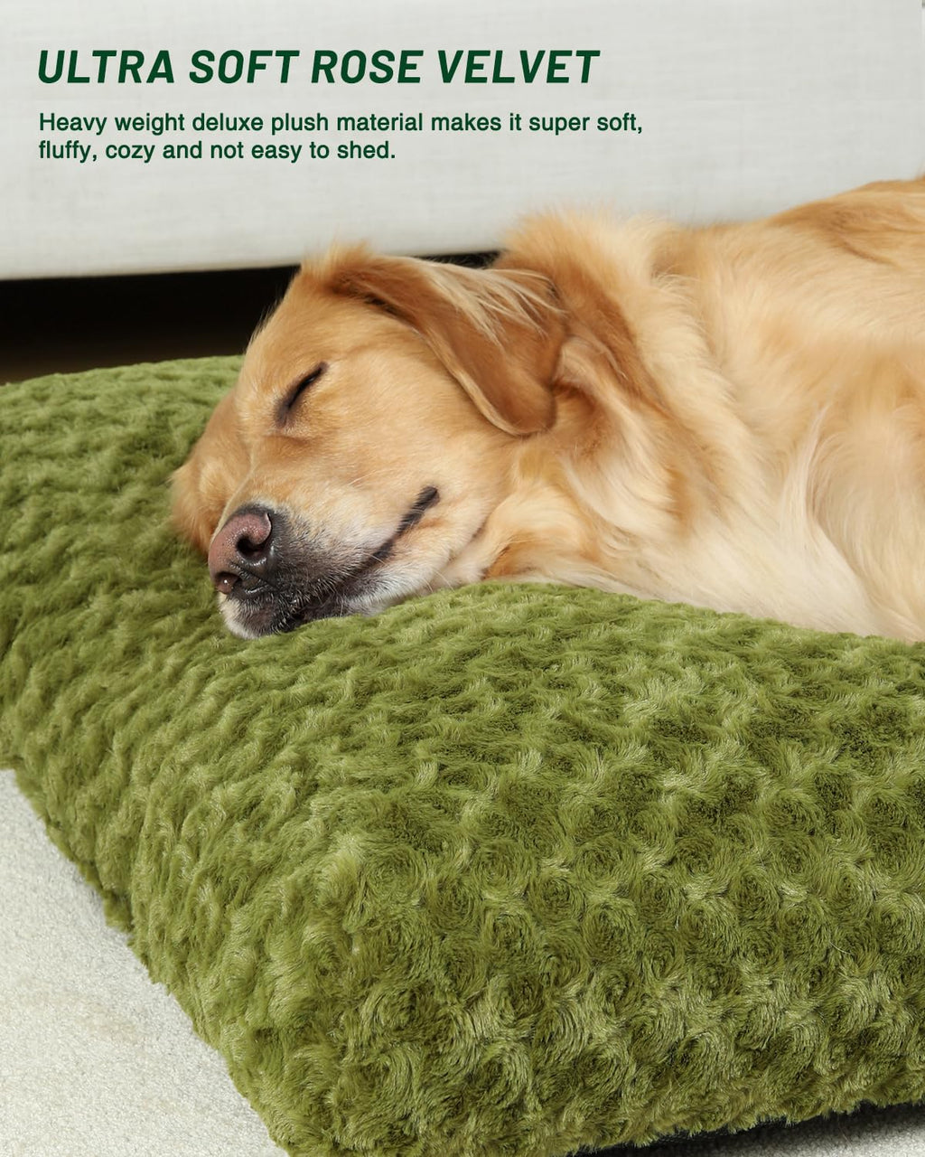 Washable Dog Bed Small to Large Size Dog Crate Bed Plush Pet Bed - Bellhaven & Co.