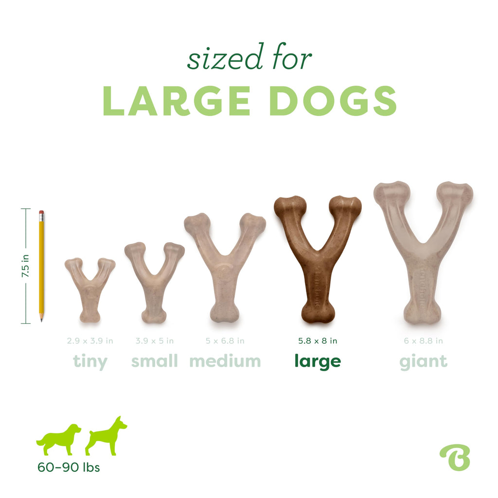 Benebone Wishbone Durable Dog Chew Toy for Aggressive Chewers Single or Double Packs - Bellhaven & Co.