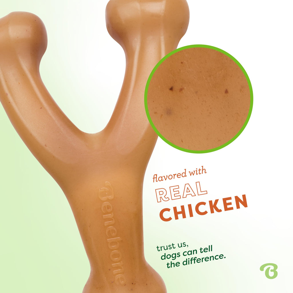 Benebone Wishbone Durable Dog Chew Toy for Aggressive Chewers Single or Double Packs - Bellhaven & Co.
