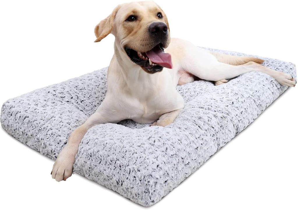 Washable Dog Bed Small to Large Size Dog Crate Bed Plush Pet Bed - Bellhaven & Co.