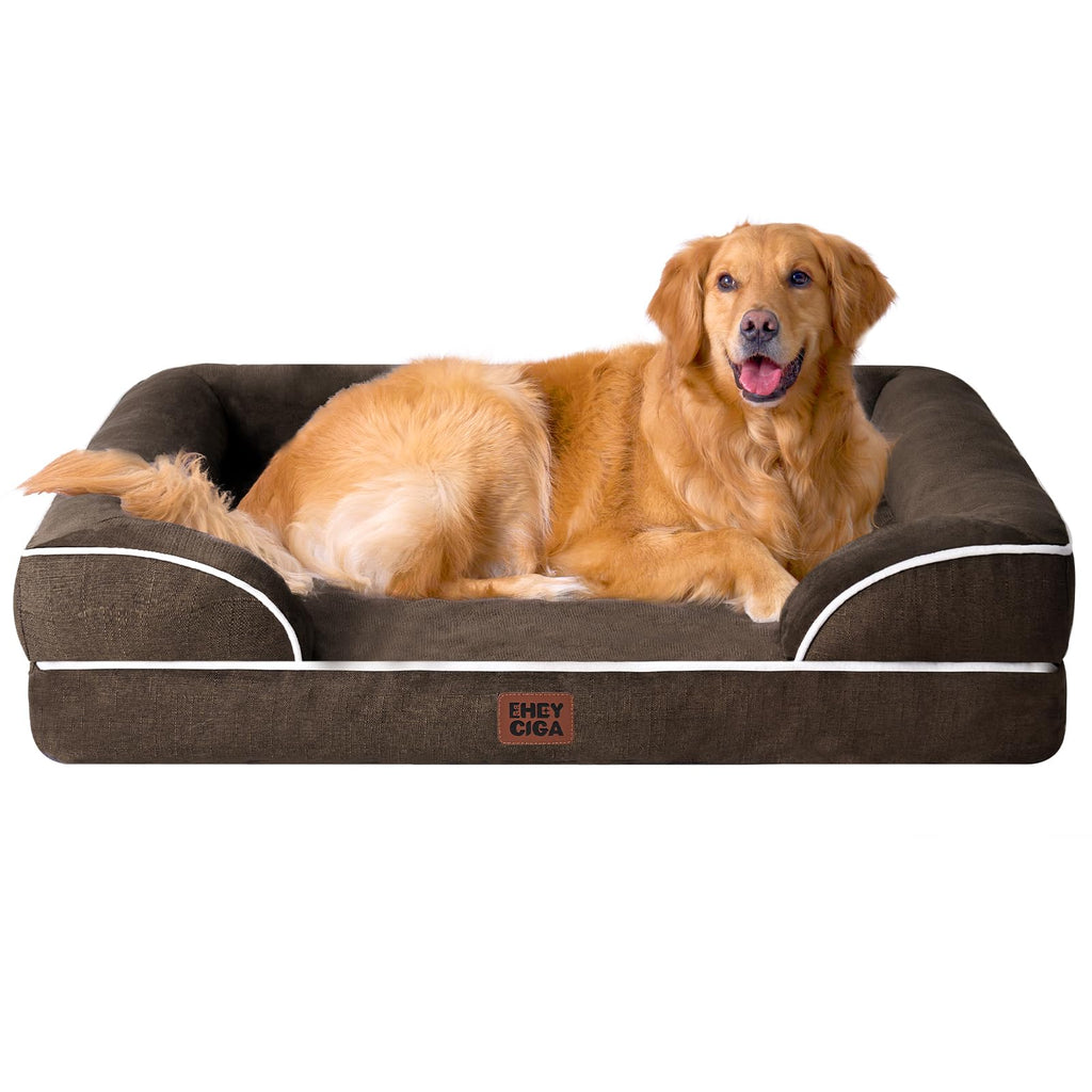 EHEYCIGA Orthopedic Dog Bed, Waterproof Washable Pet Bed Multiple Sizes - Bellhaven & Co.