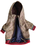 Luxury Winter Hooded Dog Jacket In Two Pattern Options Small-XXL