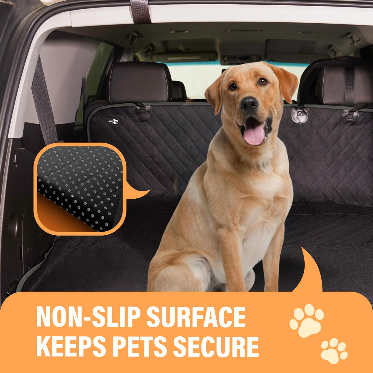 Active Pets Standard Dog Car Hammock Back Seat Cover Waterproof Std and XL