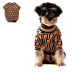 Luxury Dog Sweater Soft Knit Designer Inpsired Multiple Designs XS-7XL