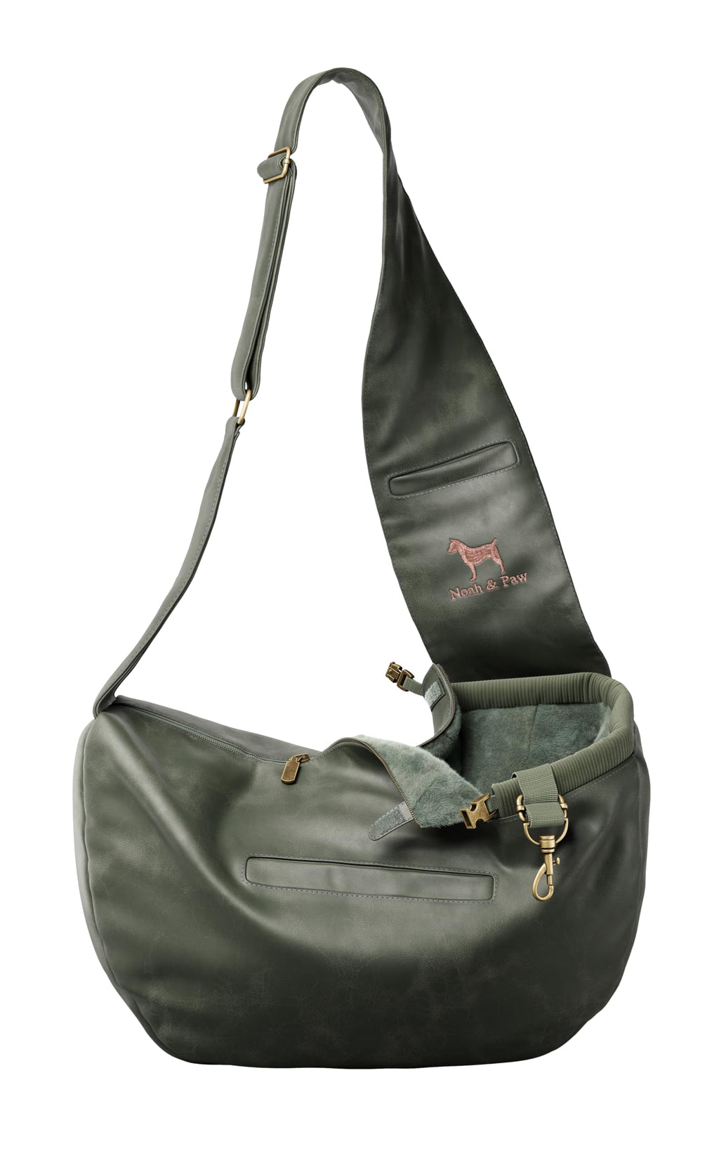 Noah & Paw Dog Sling Carrier for Small Dogs 5-18lb, Cat Carrier Adjustable Padded Strap - Bellhaven & Co.