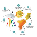 Fringe Studio Off THE Scales Durable Cotton Canvas Cat Toy 3PCS Set - Bellhaven & Co.