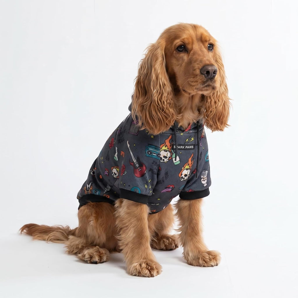 Spark Paws Dog Hoodie - Buttery-Soft Sweater Sweatshirt Multiple Color Design Options XS-4XL