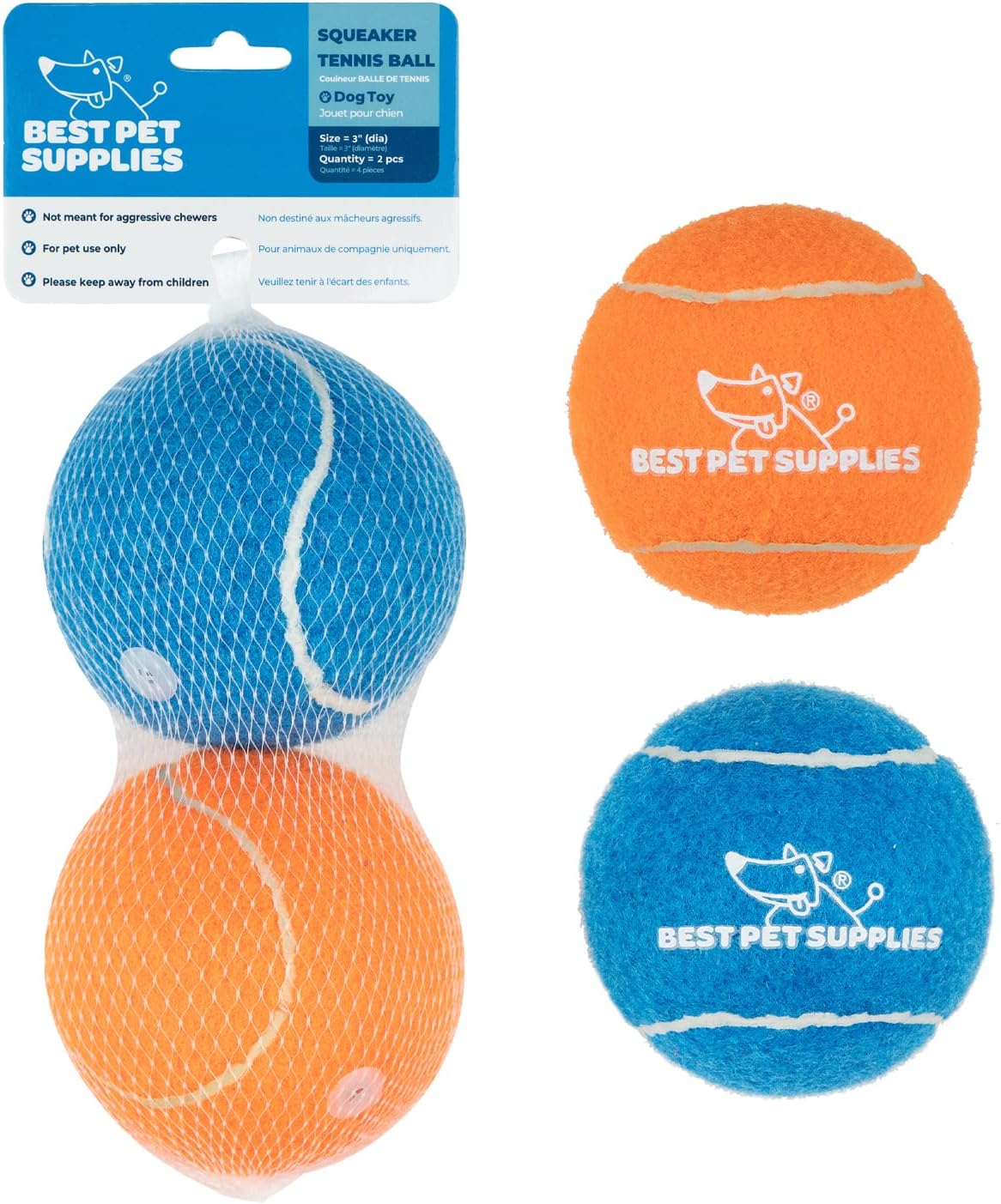 Best Pet Supplies Interactive Squeaky Dog Toy and Crinkle Dog Toys - Multiple Choices - Bellhaven & Co.