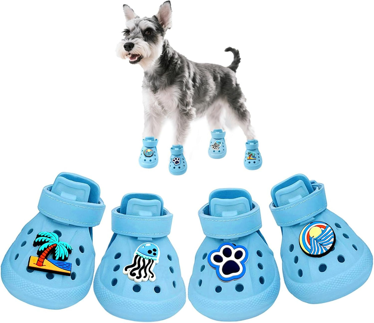 Furrtripsy Dog Shoes Non-Slip Waterproof Sandals Breathable Perforated Boots - Bellhaven & Co.