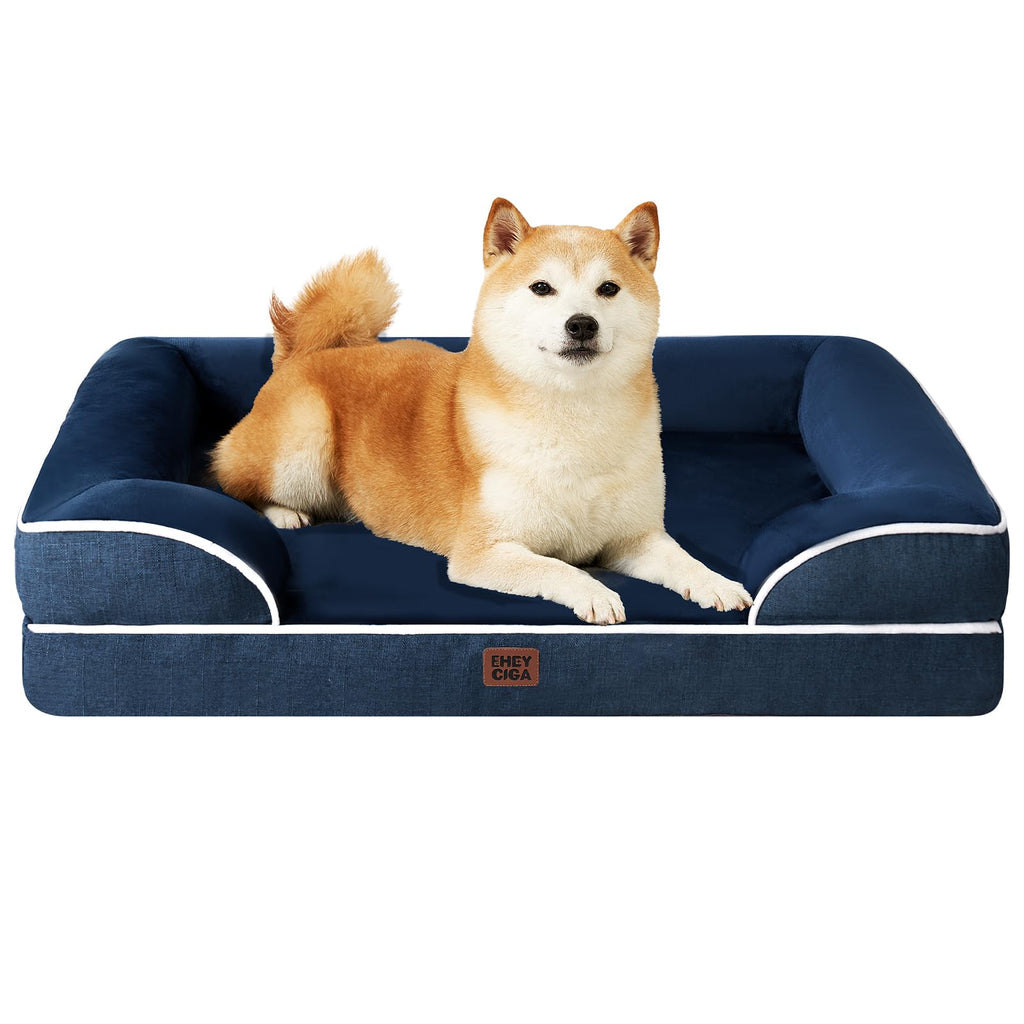 EHEYCIGA Orthopedic Dog Bed, Waterproof Washable Pet Bed Multiple Sizes - Bellhaven & Co.