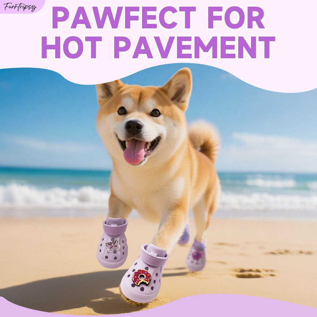 Furrtripsy Dog Shoes Non-Slip Waterproof Sandals Breathable Perforated Boots - Bellhaven & Co.