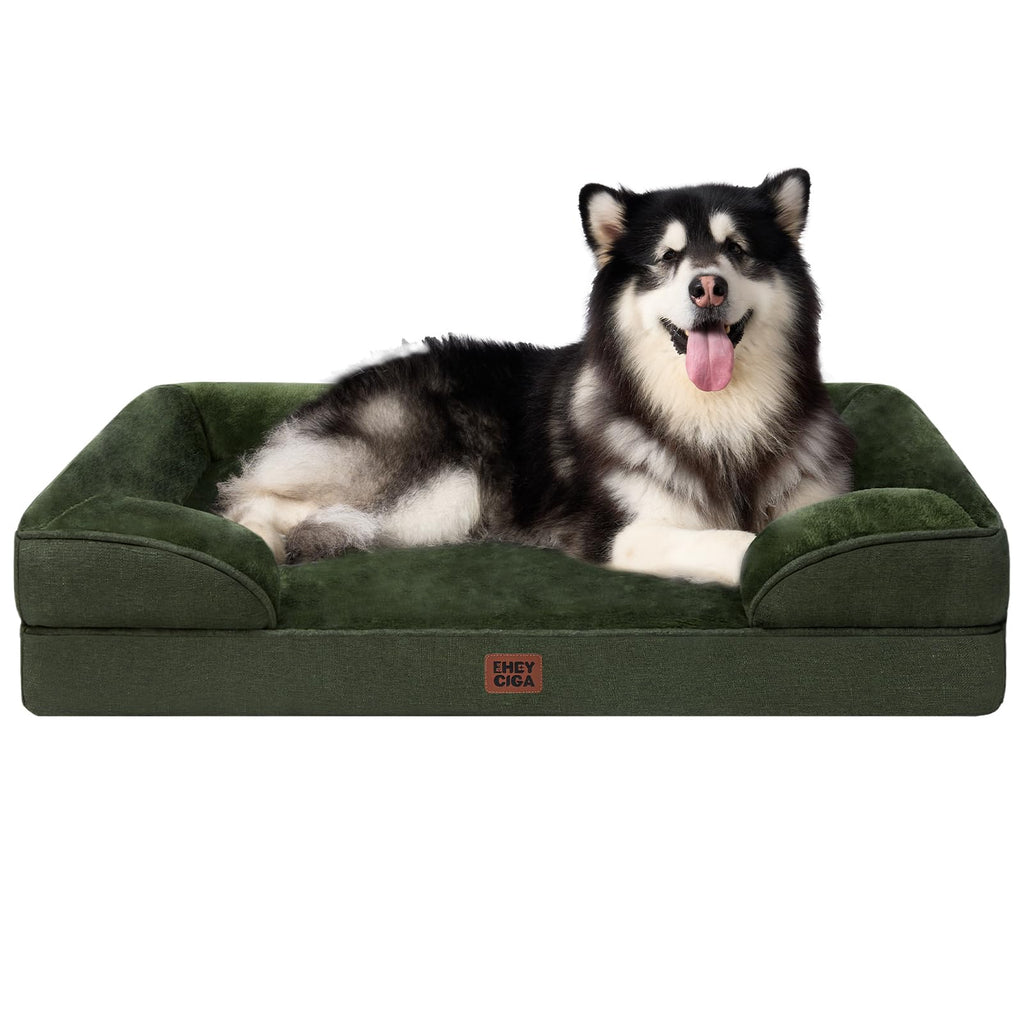 EHEYCIGA Orthopedic Dog Bed, Waterproof Washable Pet Bed Multiple Sizes - Bellhaven & Co.