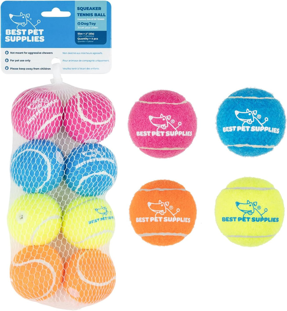 Best Pet Supplies Interactive Squeaky Dog Toy and Crinkle Dog Toys - Multiple Choices - Bellhaven & Co.