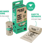 MyEcoWorld® Compostable Pet Poop Bags Made with Corn and Other Certified Compostable