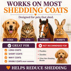 SleekEZ Grooming Brush for Shedding Patented Deshedding for Dog, Cats and Horses - Bellhaven & Co.