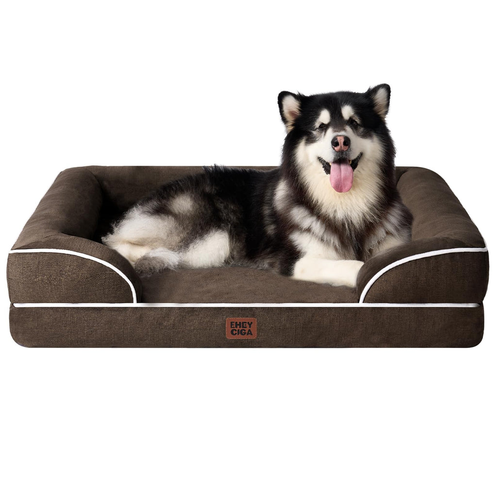 EHEYCIGA Orthopedic Dog Bed, Waterproof Washable Pet Bed Multiple Sizes - Bellhaven & Co.