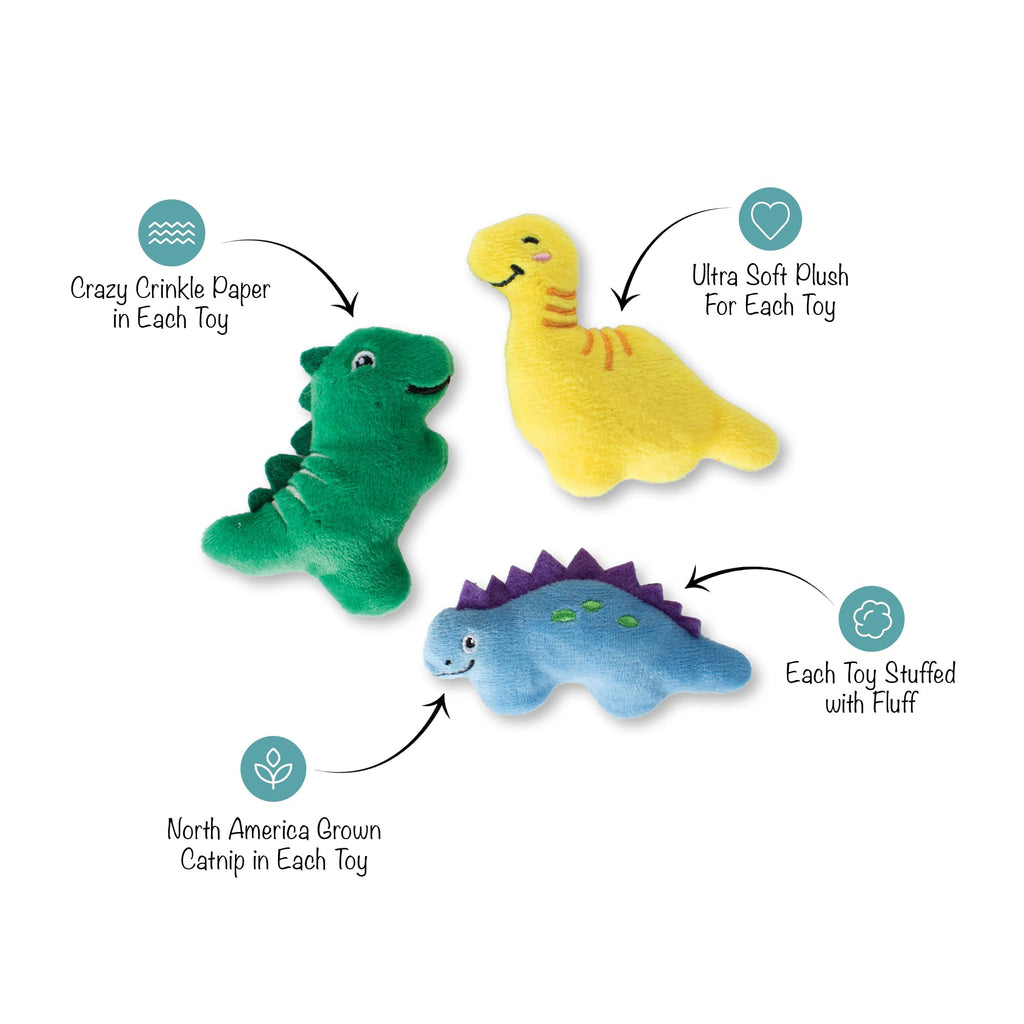 Fringe Studio Off THE Scales Durable Cotton Canvas Cat Toy 3PCS Set - Bellhaven & Co.