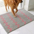 Muddy Mat® Super Absorbent Loop-Thread Chenille Dog Door Mat for Muddy Paws