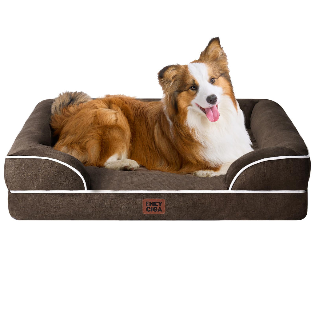 EHEYCIGA Orthopedic Dog Bed, Waterproof Washable Pet Bed Multiple Sizes - Bellhaven & Co.