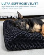 Washable Dog Bed Small to Large Size Dog Crate Bed Plush Pet Bed - Bellhaven & Co.