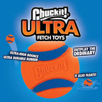 Chuckit! Ultra Ball Dog Toy Bouncy Fetch Balls For Dogs 20-60 lbs - Bellhaven & Co.