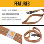 Carhartt Nylon Dual Handle Dog Leash Carhartt Brown L