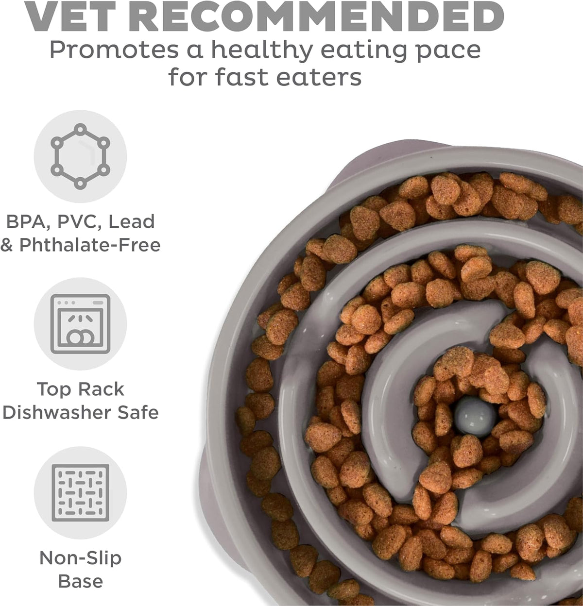 Outward Hound Fun Feeder Slow Feeding Bowl Non Slip for Dogs and Cats - Bellhaven & Co.