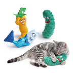 5 Pack Catnip Toys, Cat Toys with Catnip & Silvervine, Colorful Mushroom Cat Chew Toys - Bellhaven & Co.