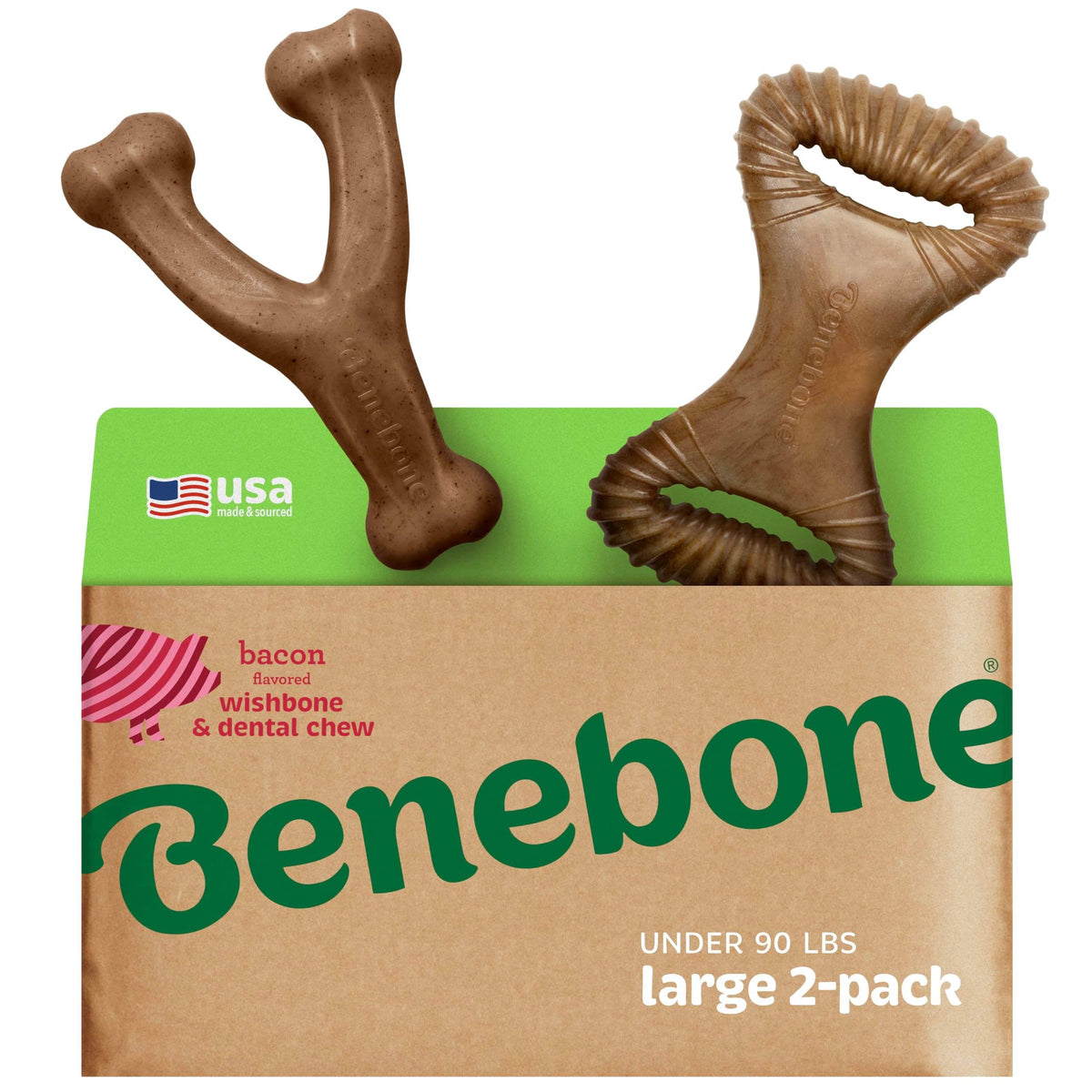 Benebone Medium 4-Pack Dog Toys for Aggressive Chewers - Bellhaven & Co.