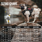 OneTigris Tactical Dog Harness Vest No-Pull Service Dog Vest  Multiple Colors XXS-XL