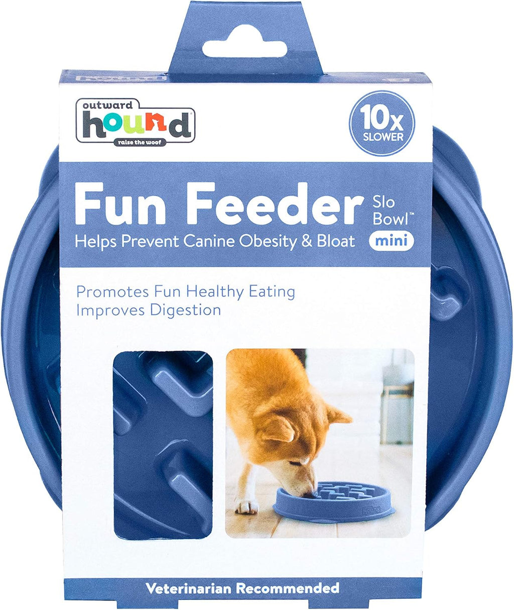 Outward Hound Fun Feeder Slow Feeding Bowl Non Slip for Dogs and Cats - Bellhaven & Co.