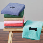 Bone Dry Pet Grooming Towel Collection Absorbent Microfiber Multiple Color Options