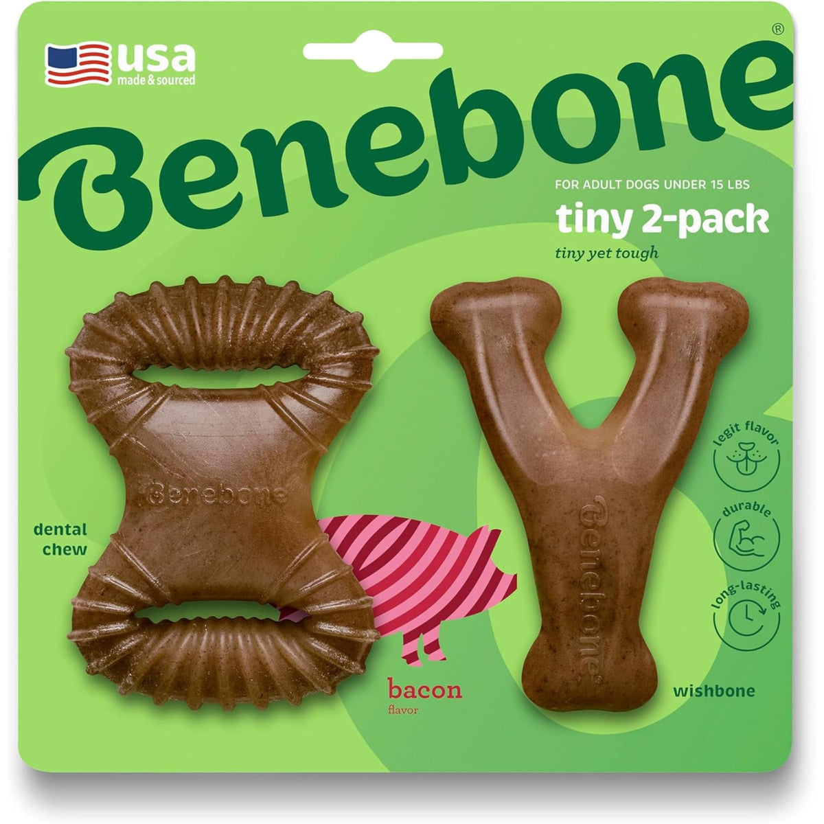 Benebone Medium 4-Pack Dog Toys for Aggressive Chewers - Bellhaven & Co.