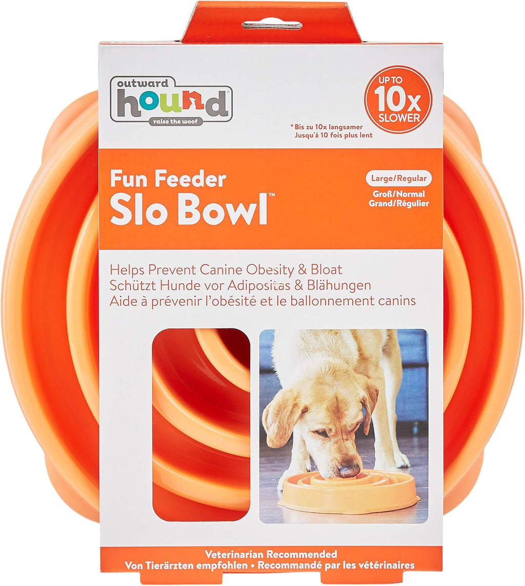 Outward Hound Fun Feeder Slow Feeding Bowl Non Slip for Dogs and Cats - Bellhaven & Co.