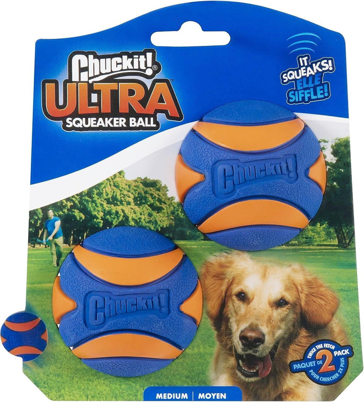 Chuckit! Ultra Ball Dog Toy Bouncy Fetch Balls For Dogs 20-60 lbs - Bellhaven & Co.