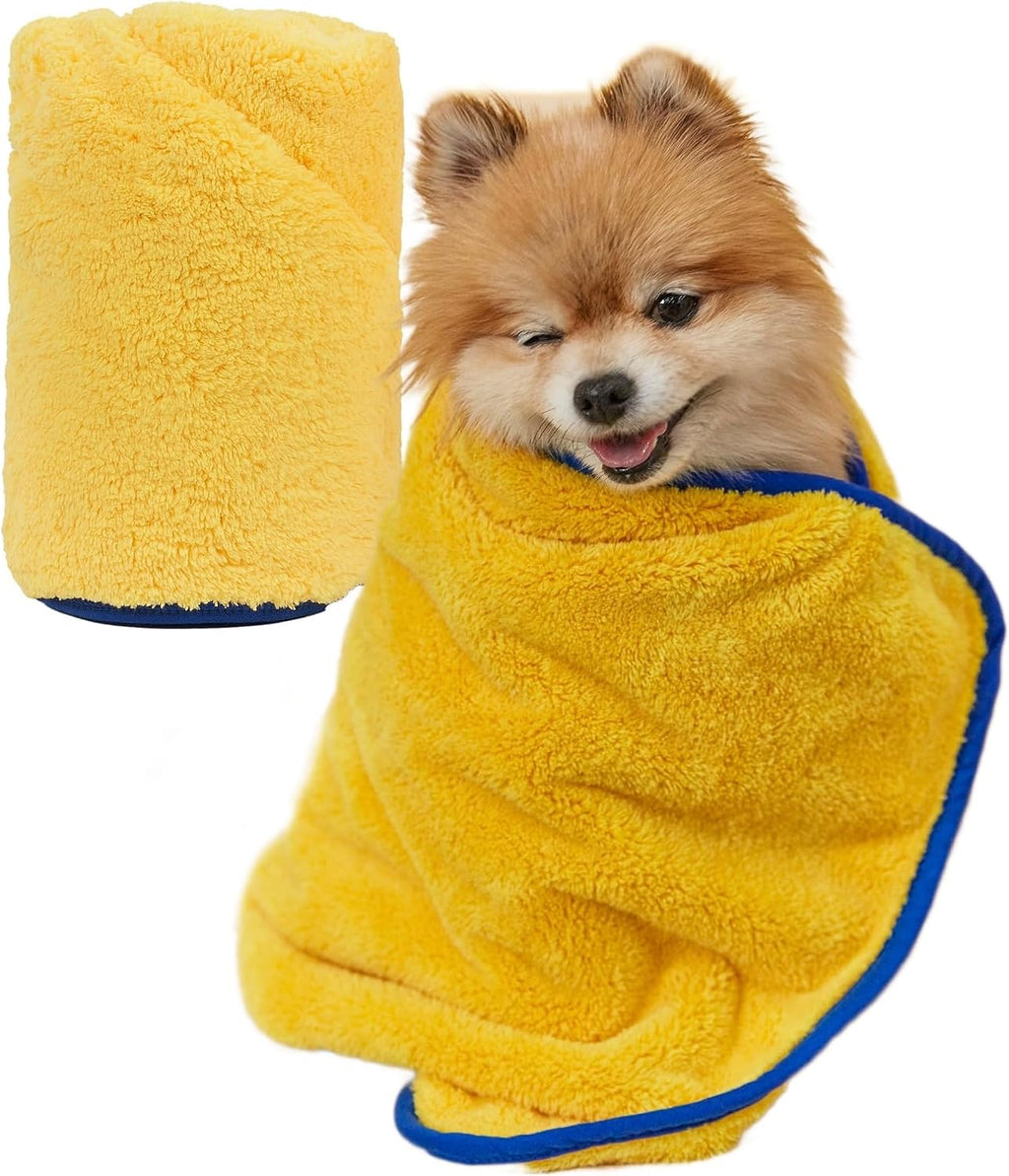 PETHROOM Ultra Absorbent Pet Towel Quick-Drying Soft Microfiber Dog & Cat Bath Towel