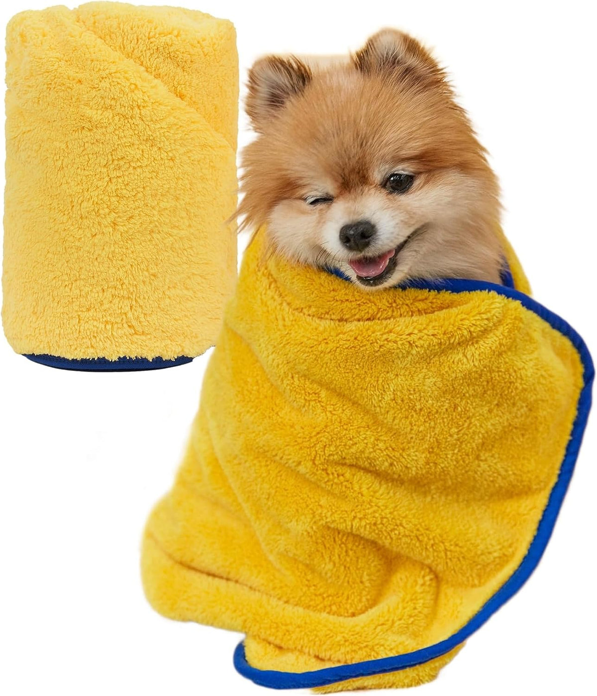 PETHROOM Ultra Absorbent Pet Towel Quick-Drying Soft Microfiber Dog & Cat Bath Towel