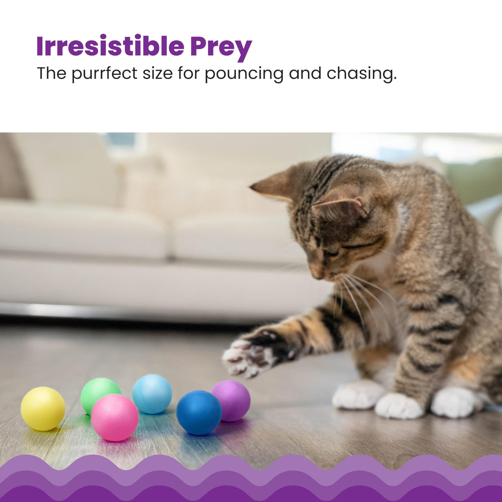 Catstages Tower of Tracks Cat Toy 3-Level Track Tower with 6 Balls Interactive - Bellhaven & Co.