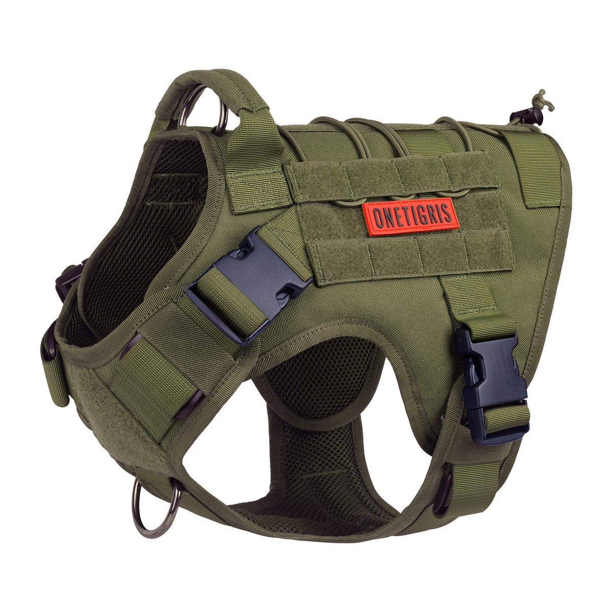 OneTigris Tactical Dog Harness Vest No-Pull Service Dog Vest  Multiple Colors XXS-XL