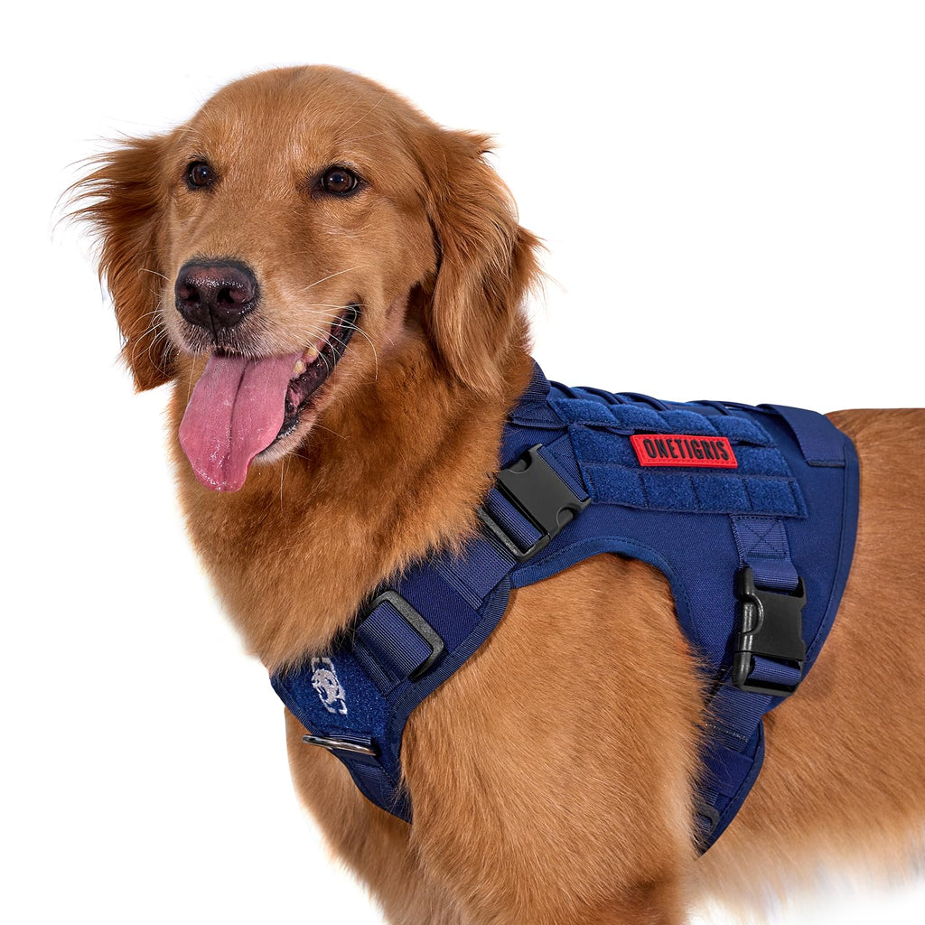 OneTigris Tactical Dog Harness Vest No-Pull Service Dog Vest  Multiple Colors XXS-XL