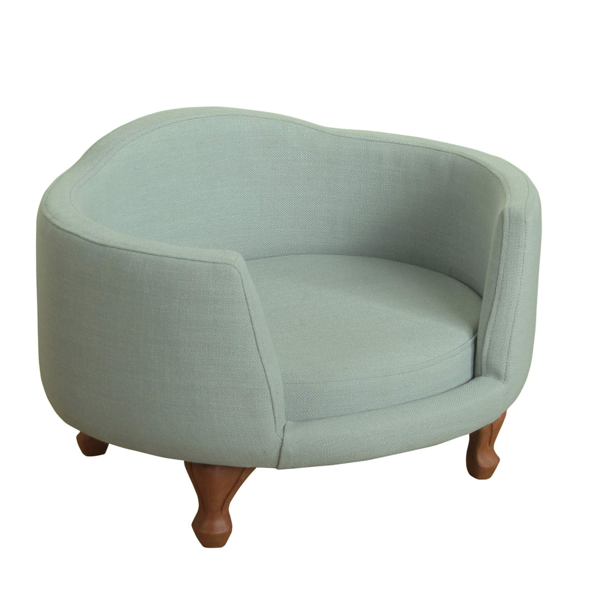 HomePop Upholstered Curved Pet Bed Luxury Cat & Dog Rasied Bed - Bellhaven & Co.