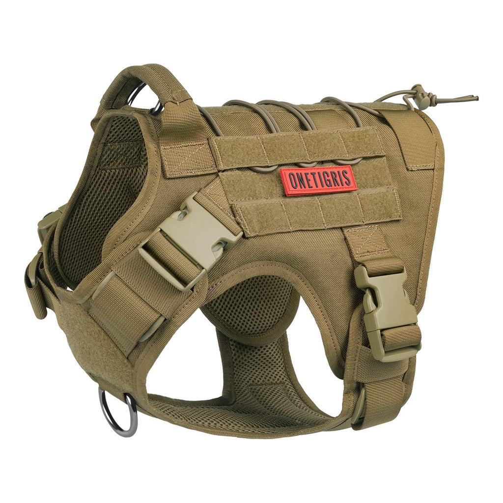 OneTigris Tactical Dog Harness Vest No-Pull Service Dog Vest  Multiple Colors XXS-XL