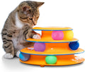 Catstages Tower of Tracks Cat Toy 3-Level Track Tower with 6 Balls Interactive - Bellhaven & Co.