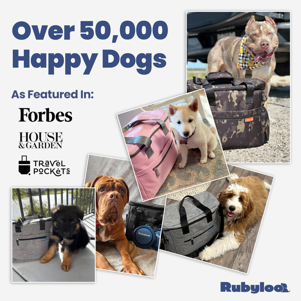 Rubyloo Original Doggy Bag™ Dog Travel Bag for Supplies with Bowls