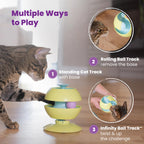 Catstages Tower of Tracks Cat Toy 3-Level Track Tower with 6 Balls Interactive - Bellhaven & Co.