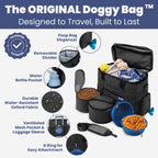 Rubyloo Original Doggy Bag™ Dog Travel Bag for Supplies with Bowls