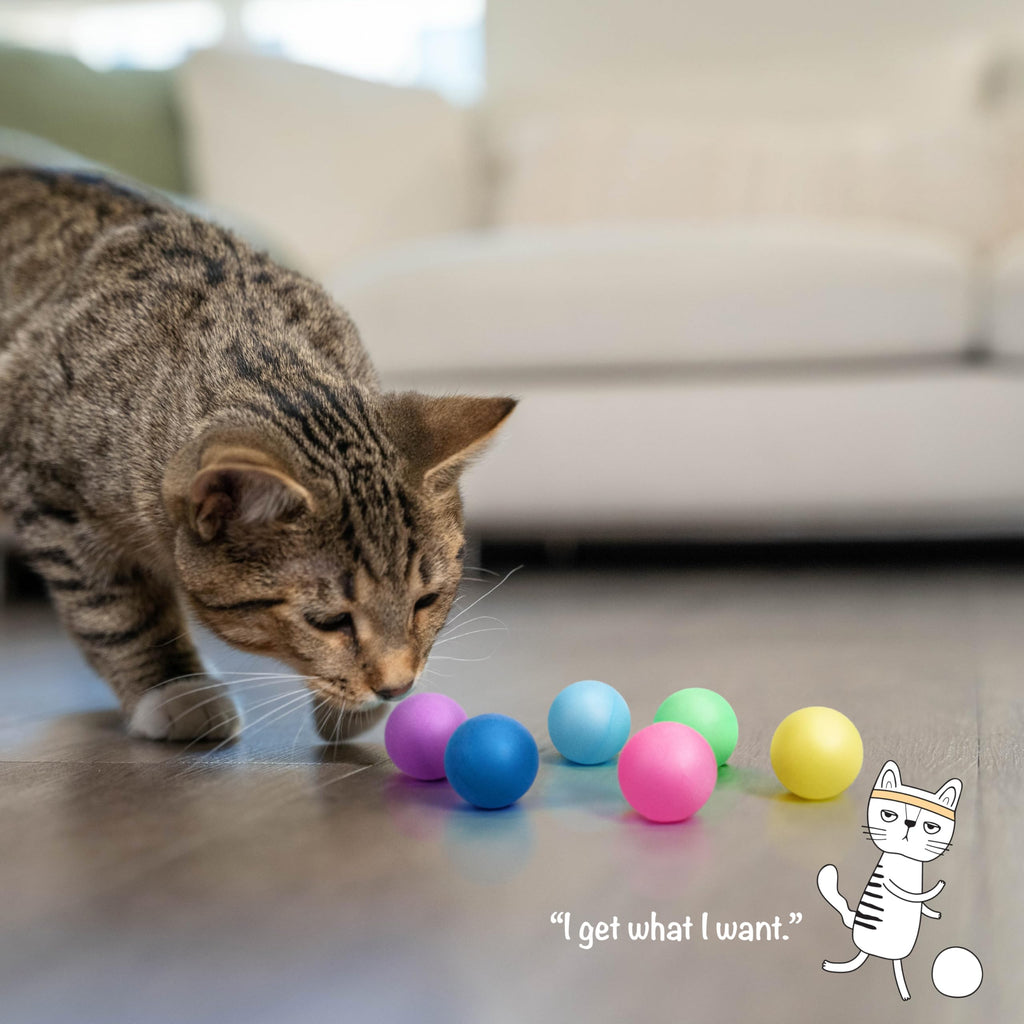Catstages Tower of Tracks Cat Toy 3-Level Track Tower with 6 Balls Interactive - Bellhaven & Co.