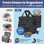 Rubyloo Original Doggy Bag™ Dog Travel Bag for Supplies with Bowls