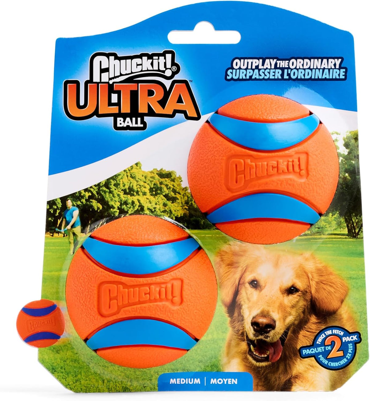 Chuckit! Ultra Ball Dog Toy Bouncy Fetch Balls For Dogs 20-60 lbs - Bellhaven & Co.